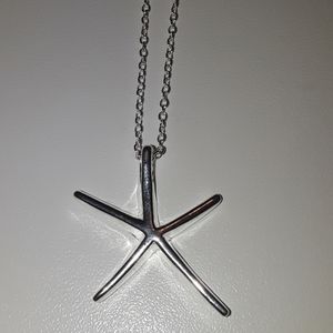 925 Silver starfish necklace, brand new